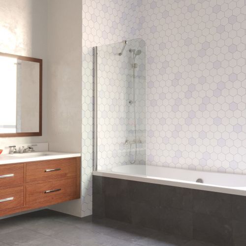 Душевая шторка на ванну Vegas-Glass EV LUX ST EV LUX ST 76 08 crystalvision L 75х150 стекло прозрачное профиль хром ориентация левая