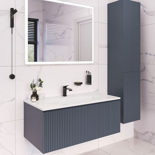 Тумба с раковиной TW collection Shape SHAP100-G+547001*1 100х50 цвет серый