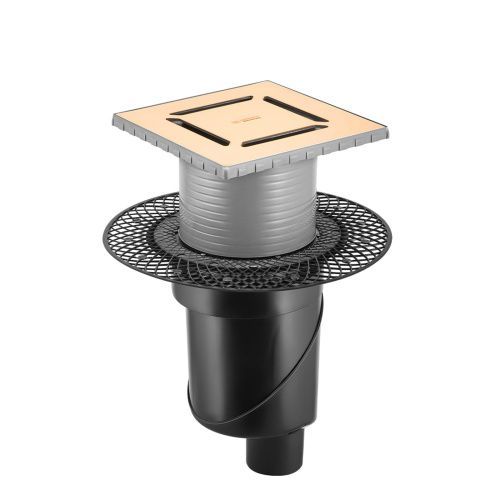 Душевой трап Berges PLATZ Norma 092059 25х25 золото