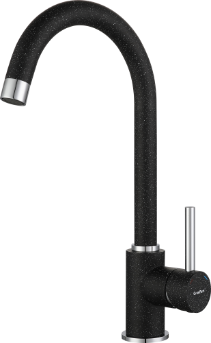 Смеситель для кухни Granfest 3650 черный на мойку черный