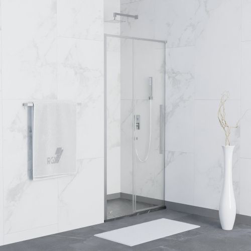 Душевая дверь RGW Stilvoll 32321214-11 140х195 стекло прозрачное профиль хром