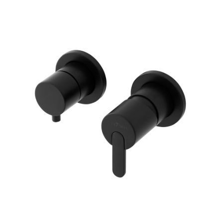 Смеситель Cezares LEAF LEAF-VDIM3-NOP встраиваемый в стену черный