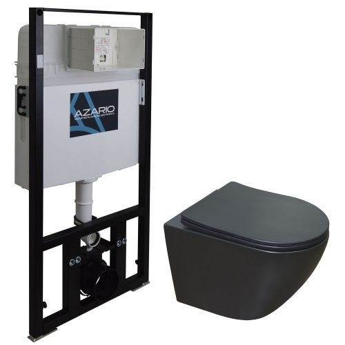 Комплект унитаз с инсталляцией  Azario  AZ-8010-1000+AZ-2003MB