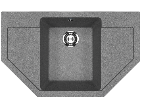 Кухонная мойка Ulgran Classic U-609-309 80х50 цвет серый