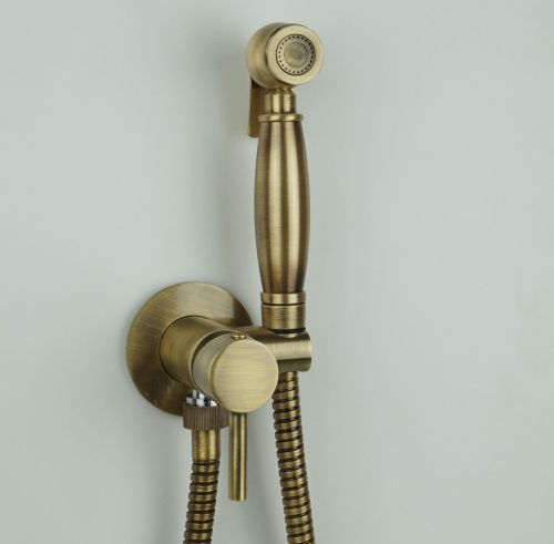 Гигиенический душ со смесителем Emmevi 179/BR бронза