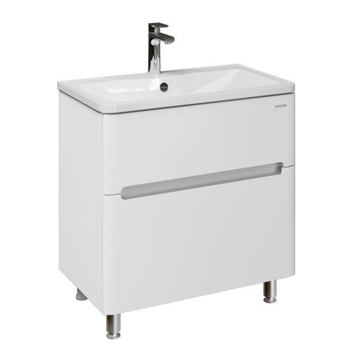 Тумба под раковину Grossman Адель 108023 80х40 напольная цвет белый