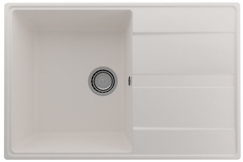 Кухонная мойка Ulgran Quartz Prima 750-01 75х50 цвет белый поверхность матовая