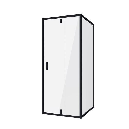 Душевой уголок Niagara Nova NG-83-8AB-A70B 80х70 стекло прозрачное профиль черный без поддона