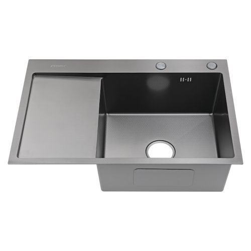 Кухонная мойка Fmark FSC6550Q-R 65х50 цвет серый поверхность матовая