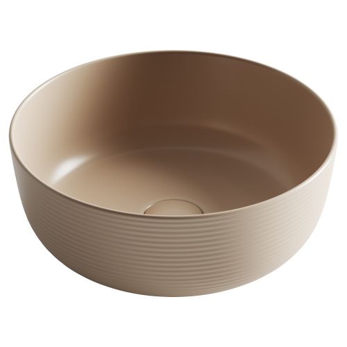 Раковина из сантехнического фарфора Ceramica Nova ELEMENT CN6073MC 40х40 накладная цвет коричневый без отверстий под смеситель