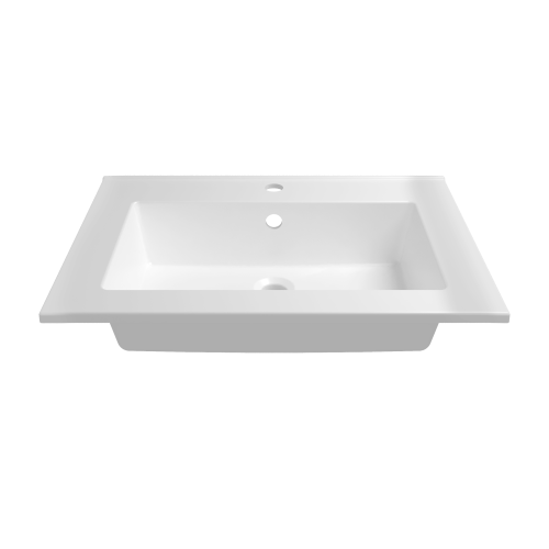 Раковина из искусственного камня Paola Paola Parma 650 70х50 полувстраиваемая цвет белый