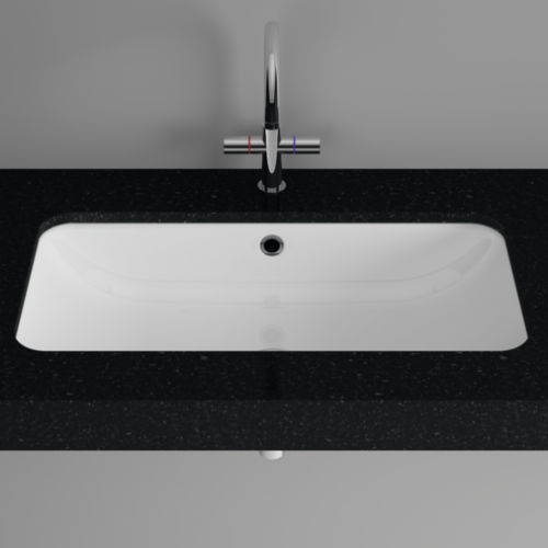 Раковина из нержавеющей стали Bette One A137-000 80 см встраиваемая цвет белый без отверстий под смеситель