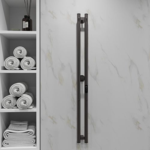 Полотенцесушитель электрический Indigo Style LSE120-10GNSRt 10х120 оружейная сталь