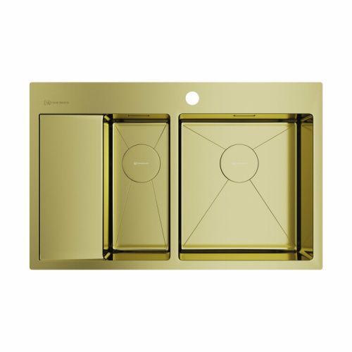 Кухонная мойка Omoikiri Akisame 4973088 80х50 цвет золото