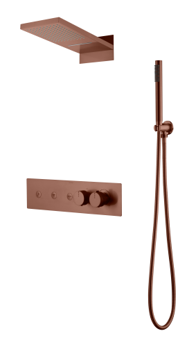 Душевая система Boheme Fusion 131-BRB встраиваемая в стену цвет бронза