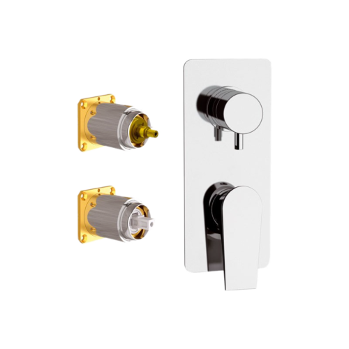 Смеситель для душа Daniel Diva DV612D2KBCR встраиваемый в стену хром