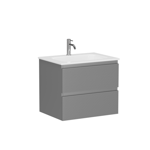 Тумба под раковину Sancos FOLK FL60ES 60х40 подвесная цвет серый