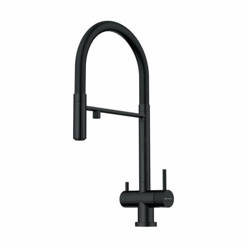 Смеситель для кухни Omoikiri Kanto 4994356 на мойку черный/графит