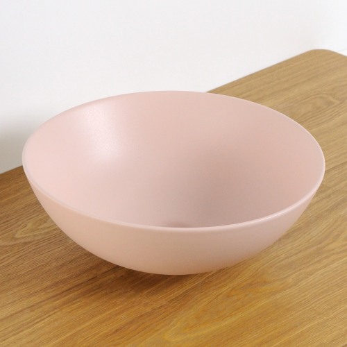 Раковина керамическая Gid Esfera 53403 40х40 накладная цвет розовый без отверстий под смеситель