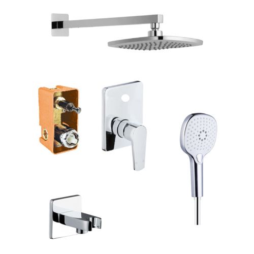 Душевая система Azario TREYA AZ-15680721 встраиваемая в стену цвет хром