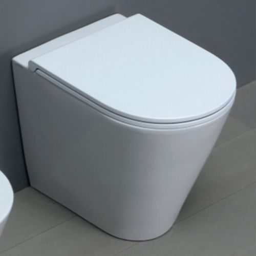 Чаша унитаза приставная Azzurra FORMA FMVCTPE00000BI цвет белый без сиденья безободковая