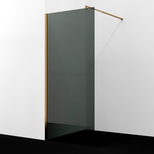 Душевая перегородка Wasserkraft Rur 30W 30W46BG-TG 110х200 стекло тонированное профиль золото