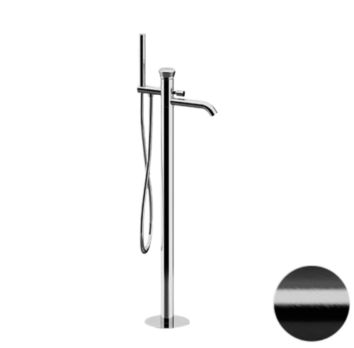 Смеситель для ванны Remer Element ET08CFP напольный черный