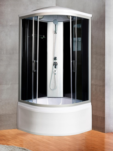 Душевая кабина River DESNA 10000006150 90х90 четверть круга с крышей ориентация универсальная