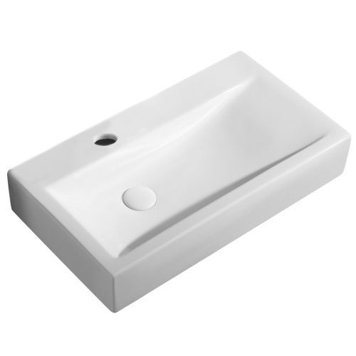 Раковина из сантехнического фаянса Azario AZ-4310 70х40 подвесная цвет белый 1 отверстие под смеситель