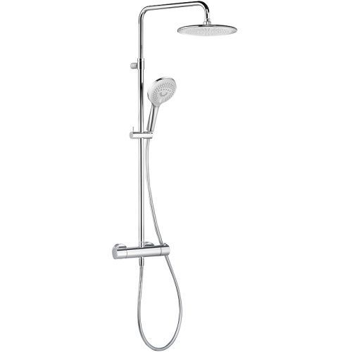 Душевая стойка Kludi FRESHLINE DUAL SHOWER SYSTEM 6709205-00 настенная цвет хром с термостатом