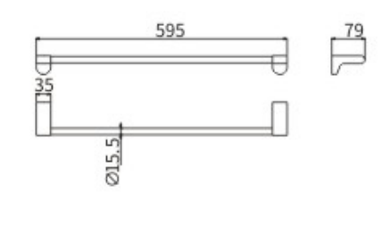 Полотенцедержатель CeramaLux Neo 51008 - фото 2