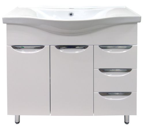Тумба с раковиной Loranto Стиль CS00070447 80х50 напольная цвет белый