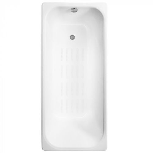 Ванна чугунная Delice Aurora DLR230604-AS 160х75 пристенная прямоугольная без ножек с антискользящим покрытием