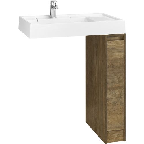 Тумба под раковину Aquaton Лондри 1A267101LHDY0 20х50 напольная цвет коричневый