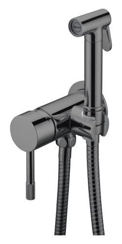 Гигиенический душ со смесителем Boheme Uno 467-SGM серый