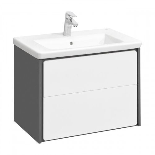 Тумба под раковину Roca Ronda ZRU9302963 60х40 подвесная цвет белый/серый