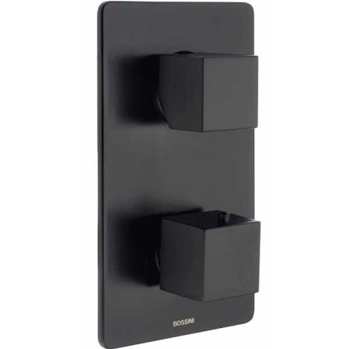 Смеситель Bossini CUBE Z00061.073 встраиваемый в стену черный с термостатом