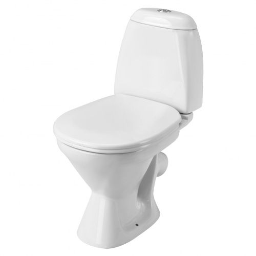 Унитаз-компакт напольный с бачком Santek Римини 1WH111758 белый с сиденьем каскадный смыв