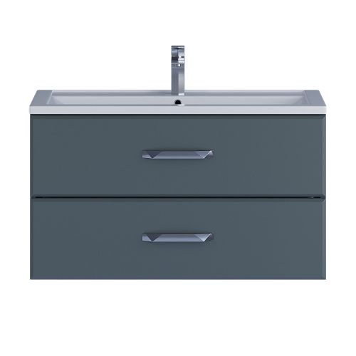 Тумба с раковиной Uperwood Foster 291020542 90х50 цвет серый