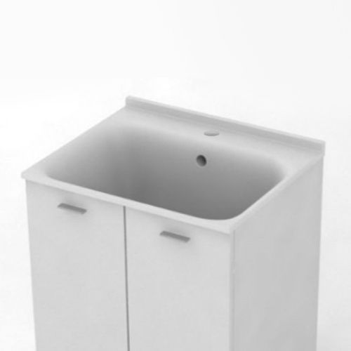 Раковина керамическая Kerasan Aquadom 029201*1 60 см встраиваемая цвет белый 1 отверстие под смеситель