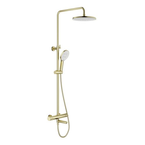 Душевая стойка Splenka S223.26.03 настенная цвет золото с термостатом