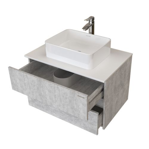 Тумба под раковину Grossman Эдванс 108010 80х50 подвесная цвет серый