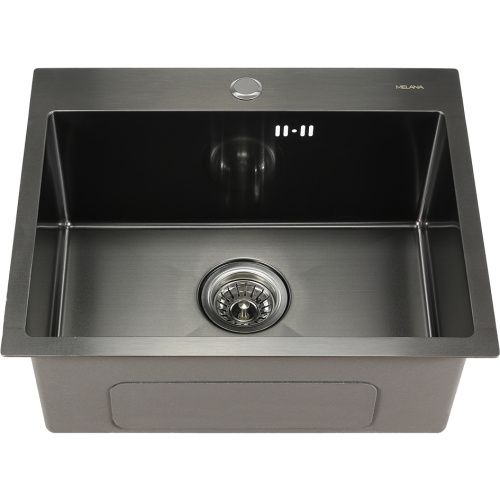 Кухонная мойка Melana ProfLine D5343HB графит 55х45 цвет серый поверхность полированная