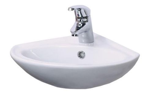 Раковина керамическая Sanita Веер WB.CR/Veer/23-C/WHT.G/S1 40х40 накладная цвет белый 1 отверстие под смеситель