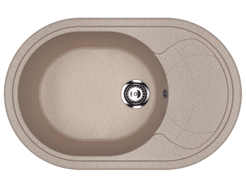 Кухонная мойка Ulgran Classic U-610-302 80х50 цвет бежевый