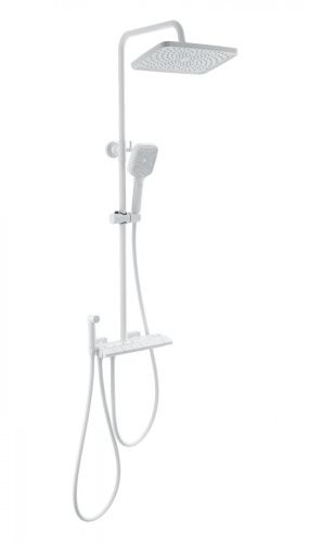 Душевая стойка Wonzon & Woghand Muse WW-B4132-A-MW настенная цвет белый с термостатом