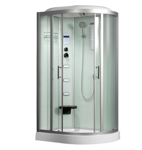 Душевая кабина Frank 2021527 120х80 асимметричная с крышей ориентация правая