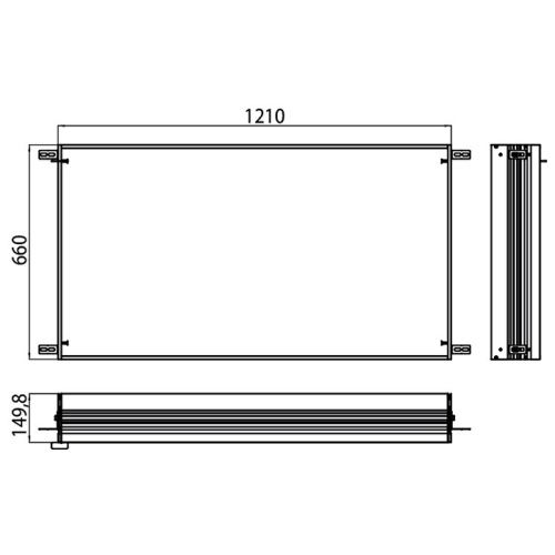 Монтажная рама для зеркального шкафа Emco Asis 9897 000 22