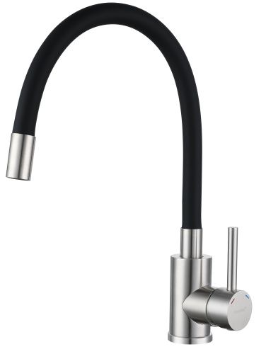 Смеситель для кухни Granfest QUARZ 5433 на мойку черный