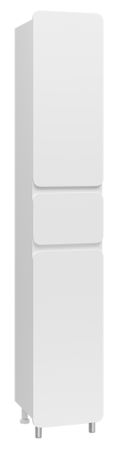Шкаф-пенал Misty Чегет П-Чег-05035-01-1ЯП 40х200 напольный цвет белый